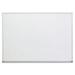 Universal Melamine Dry Erase Board 48 x 36 Satin-Finished Aluminum Frame