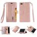 iPhone 6 Plus Case iPhone 6s Plus Case Multi-Functional Handbag Magnet Stand Folio PU Leather Credit Card Holder Flip Soft TPU Zipper Wallet Protective Case for iPhone 6 Plus/6s Plus 5.5 inch Rosegold