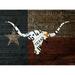 Texas Longhorn License Plate Art Poster Print by Design Turnpike (32 x 24)