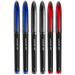 Uni-Ball AIR Micro - 0.5mm Fine Rollerball - Pack of 6 Pens - 2 Black 2 Blue and 2 Red (BusinessCollors) Packing may vary