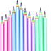 12 Pack Cool Pencils for Kids Rainbow Pencils #2 HB Pencils For School Office Eco-friendly Wood & Plastic Pre-sharpened Pencils for Kids (Rainbow pencils)