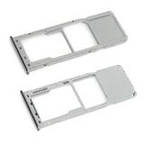 1 Pcs For Verizon Samsung Galaxy A20 SM-A205U SM-A205UZKAVZW Replacement SIM Card MicroSD Holder Tray Silver