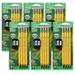 Ticonderoga Pre-Sharpened Wooden Pencil 1.3mm #2 Medium Lead 4/Pack 6 Packs/Bundle (DIX33309-6)