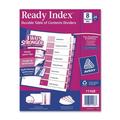 Ready Index Customizable Table Of Contents Asst Dividers 8-Tab Ltr 24 Sets