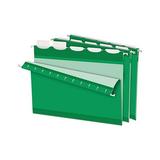 Pendaflex Ready-Tab Lift Tab Reinforced Hanging Folders 1/5 Tab Letter Bright Green 25/Box