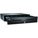 APG Series 4000 JB320-BL1816-C Painted Front Cash Drawer with Dual Media Slots - Coin Roll Storage - Black