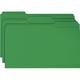 Smead File Folders Legal - 8 1/2 x 14 Sheet Size - 3/4 Expansion - 1/3 Tab Cut - Top Tab Location - Assorted Position Tab Position - 11 pt. Folder Thickness - Green - 1.30 oz - Recycled - 100 / Box