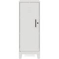 UrbanPro 42.5 H 3 Shelf Metal Storage Locker Cabinet 3 Legs in Pearl White