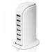 Summark Multi-Device Charging Station Usb Charging Hub 6-Port Fast Charging Station Multi-Port Wall Charger Fast Charging 2.1A Tower Power Adapter Travel Charger Tablet Smartphone (White)