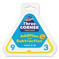 TREND Three-Corner Flash Cards Addition/Subtraction 5.5 x 5.5 48/Set