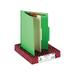 Smead 13702 Top Tab Classification Folder One Divider Four-Section Green 10/Box