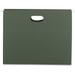 Smead Hanging Pockets Letter - 8 1/2 x 11 Sheet Size - 1 3/4 Expansion - 11 pt. Folder Thickness - Standard Green - 4.16 oz - Recycled - 25 / Box