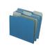 Pendaflex Earthwise 04302 Recycled File Folders 1/3 Cut Top Tab Letter Blue 100/Box