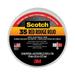 3M Scotch 35 Vinyl Electrical Color Coding Tape 3 Core 0.75 x 66 ft Red (10810)