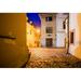 Europe Czech Republic Cesky Krumlov Sunset on street scene Credit as: Jim Nilsen / Jaynes Gallery Poster Print by Jaynes Gallery (24 x 18) # EU06BJY0054