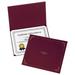 OxfordÂ® Certificate Holder Letter Size Burgundy Pack of 5