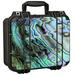 Skin Decal For Pelican 1400 Case / Abalone Sheels Ocean Green Blue Pearl