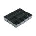 Rubbermaid 11906ROS Extra Deep Desk Drawer Director Tray Plastic Black