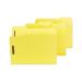 Smead 14939 Colored Pressboard Fastener Folders Letter 1/3 Cut Yellow 25/Box