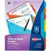 AveryÂ® Write & Erase 8-Tab Plastic Dividers Pockets Brights (16103) - Multicolor - Plastic - 2 | Bundle of 10 Sets