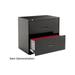 Basyx 2 Drawers Lateral Lockable Filing Cabinet Black