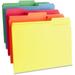 Business Source 1/3 Tab Cut Letter Recycled Top Tab File Folder - 8 1/2 x 11 - Top Tab Location - Assorted Position Tab Position - Assorted - 10% Recycled - 100 / Box | Bundle of 10 Boxes