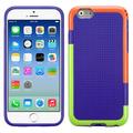 Asmyna Dots Textured Candy Case For iPhone 6 & 6s (4.7 ) - Orange/Green/Purple