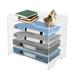 MIDUO 5 Tier Desk Organizer Clear File Storage Holder Home Office