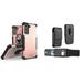 BC Tri-Shield Heavy Duty Rugged Slim Case (Pink) Bundled with PU Leather Phone Carrying Belt Holster Wallet Pouch (Vertical) for Samsung Galaxy S21 FE