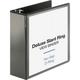 Business Source-1PK Business Source Deluxe Slant Ring View Binder - 4 Binder Capacity - Letter - 8 1/2 X 11 Sheet Siz