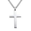 Christian Titanium Steel Single Glossy Cross Necklace Pendant With Jewelry Men s Stainless L7G2
