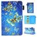 Amazon Kindle Fire 7 2017/ 2015 Case Allytech Smart Book Style Stand Protective Case Cover for Amazon Kindle Fire 7 inch Tablet (7th/5th Generation 2017/2015 Release) Blue Butterfly