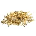 Curved Long Tube Beads Curved Noodle Tube Spacer Beads 200Pcs For DIY Crafts For Jewelry Making Gold