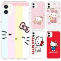 Lollanda Phone Case for iPhone 13 Pro Max Case 11 13 Case iPhone 12 Pro Max Case XR Case 11 Pro Max Cases Hello Kitty Cartoon Durable TPU Phone Case