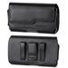 Leather Belt Clip Case Holster Pouch Holder For ZTE Max XL N9560 / ZTE Zmax Pro /Grand X Max 2 /Z981 with Otterbox Defender / Lifeproof / Battery Case On [Classic]