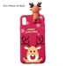 TureClos Christmas Mobile Phone Case Snowflake Santa Claus TPU Protective Cover Replacement for iPhone XS Max 6.5 Type 1