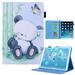 iPad 10.2 Case Dteck Case for iPad 9th Gen/iPad 8th Gen/iPad 7th Gen/iPad Air 3/iPad Pro 10.5 Slim Fit Multi Angle Viewing Stand Folio Flip Smart Shell Auto Sleep Wake Shockproof Cover Panda