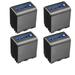 Kastar 4-Pack NP-QM91D Battery 7.4V 5500mAh Replacement for Sony CCD-TRV140 CCD-TRV145 CCD-TRV147 CCD-TRV230 CCD-TRV239 CCD-TRV240 CCD-TRV245 CCD-TRV250 CCD-TRV255 CCD-TRV260 CCD-TRV265 Camcorder