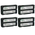 Kastar 4-Pack Battery 7.4V 2900mAh Replacement for JVC GR-DV9000U GR-DVL9000U GR-DVM1 GR-DVM1DU GR-DVM1U Panasonic BLI-162C GR-B202 CGR-B403 CGR-B814 NV-DE3 PV-D1000 PV-D700 PV-D700