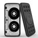 INFUZE Qi Wireless Portable Charger for AT&T Calypso 2 External Battery (12000 mAh 18W Power Delivery USB-C/USB-A Quick Charge 3.0 Ports Suction Cups) - Retro Cassette Tape