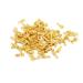 100 Pcs 4.8mm Gold Brass Car Speaker Female Spade Terminal Wire Connector