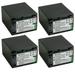 Kastar 4-Pack NP-FV100 Battery 7.2V 5750mAh Replacement for Sony HDR-CX230 HDR-CX250 HDR-CX260V HDR-CX280 HDR-CX290 HDR-CX300 HDR-CX305 HDR-CX320 HDR-CX330 HDR-CX330E HDR-CX350 Camcorder