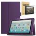 EpicGadget Case for Amazon Fire HD 10 Tablet (11th Generation 2021 Released) With Auto Wake/Sleep PU Leather Folding Stand Cover + 2PCS Fire HD 10 inch Tempered Glass Screen Protectors (Purple)