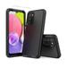 NIFFPD Galaxy A03S Case with Screen Protector Full-Body Shockproof Phone Case for Samsung Galaxy A03S Black