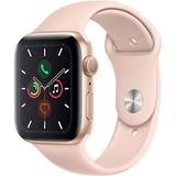 Pre-Owned Apple Watch Series 5 44MM Rose Gold - Aluminum Case - GPS + Cellular - Pink Sand Sport Band (Refurbished Grade B)