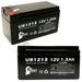 2x Pack - Compatible Universal Battery UB1213 Battery - Replacement UB1213 Universal Sealed Lead Acid Battery (12V 1.3Ah 1300mAh F1 Terminal AGM SLA) - Includes 4 F1 to F2 Terminal Adapters