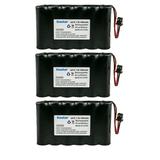 Kastar 3-Pack Battery Replacement for Panasonic P-P507 P-P507A P-P507A/BA1 TYPE 18 PQP50AA61 Battery Panasonic 4-Line Cordless Handset with Hearing Aid Compatibility (HAC) for the KX-TG4000B System