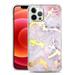 for Apple iPhone 11 (6.1 ) Marble Pattern Design Electroplated Hybrid ShockProof Thick Hard PC + TPU Protective Stylish Cover Xpm Phone Case [Pink Marble]