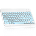 Ultra-Slim Bluetooth rechargeable Keyboard for Amazon Fire 7 (2017) and all Bluetooth Enabled iPads iPhones Android Tablets Smartphones Windows pc - Sky Blue