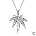 Maple Leaf Necklace Hemp Leaf Pendant Charm Necklace For Fashion Hip Hop Jewelry Necklace Gift Jewelry B3W2